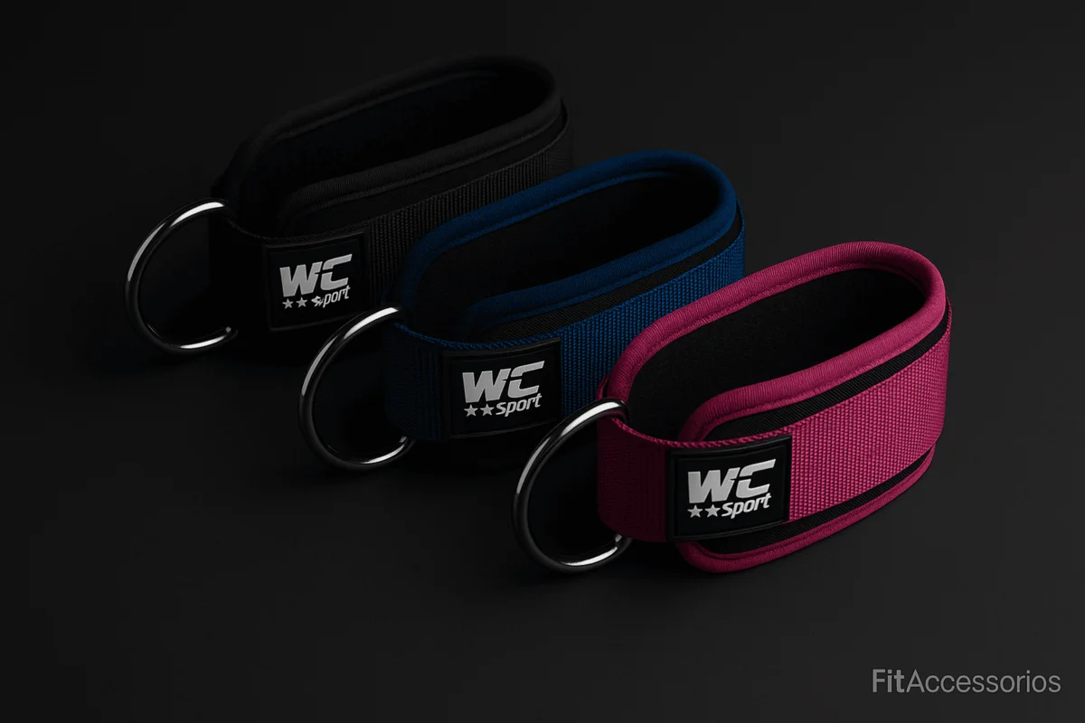 Tobilleras Ajustables para Polea – Par de Anclajes Reforzados