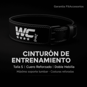 Cinturón de Entrenamiento en Cuero WC Sport – Talla S | FitAccesorios