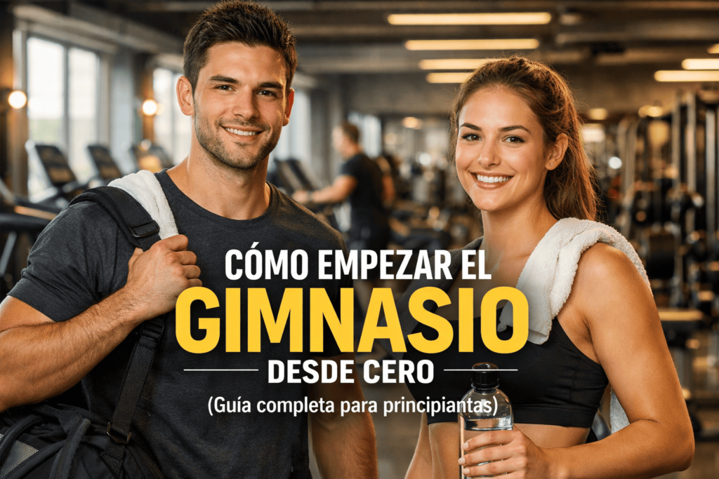 persona empezando entrenamiento en gimnasio con entrenador personal