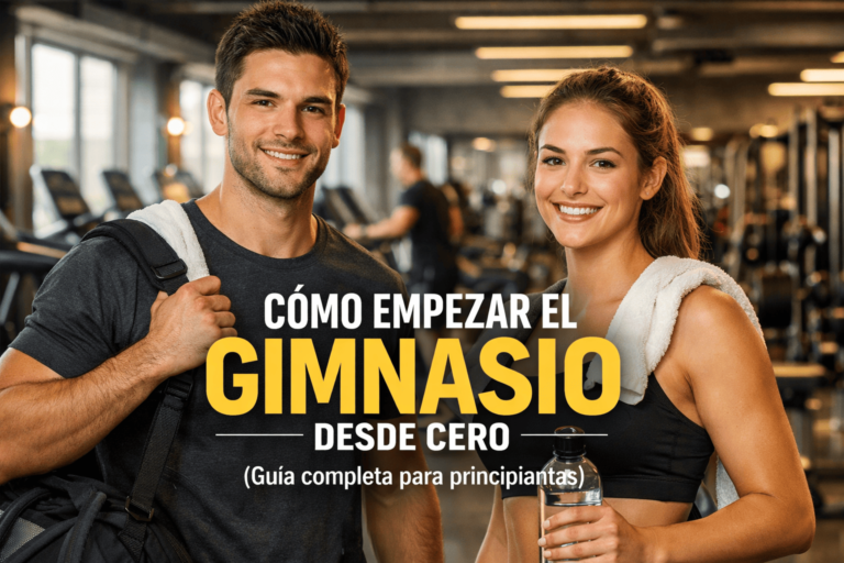 persona empezando entrenamiento en gimnasio con entrenador personal